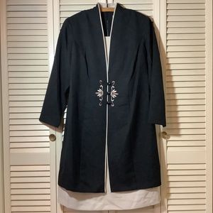 Vintage Pride & Joy Long Sleeve Midi Length One Piece Sheath Dress/Suit Jacket.